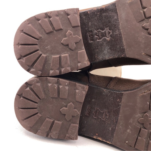 Tory Burch Simone Brown Leather Ankle Boots 8.5M - Picture 10 of 15